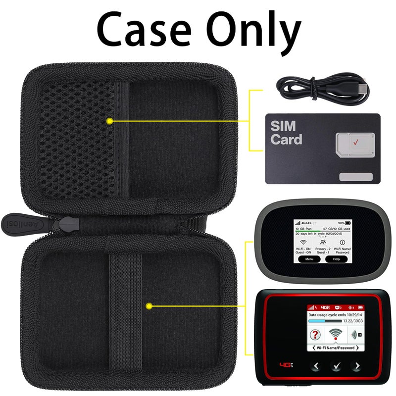 Aenllosi Hard Carrying Case Replacement Compatible with Jetpack Verizon MiFi 6620L/8800L,Holder for Jetpack 4G LTE Mobile Hotspot & USB Charging Cable(Case Only) - Image 5